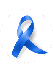 Cinta azul símbolo de prevención